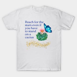 Reach for the stars - cactus design T-Shirt